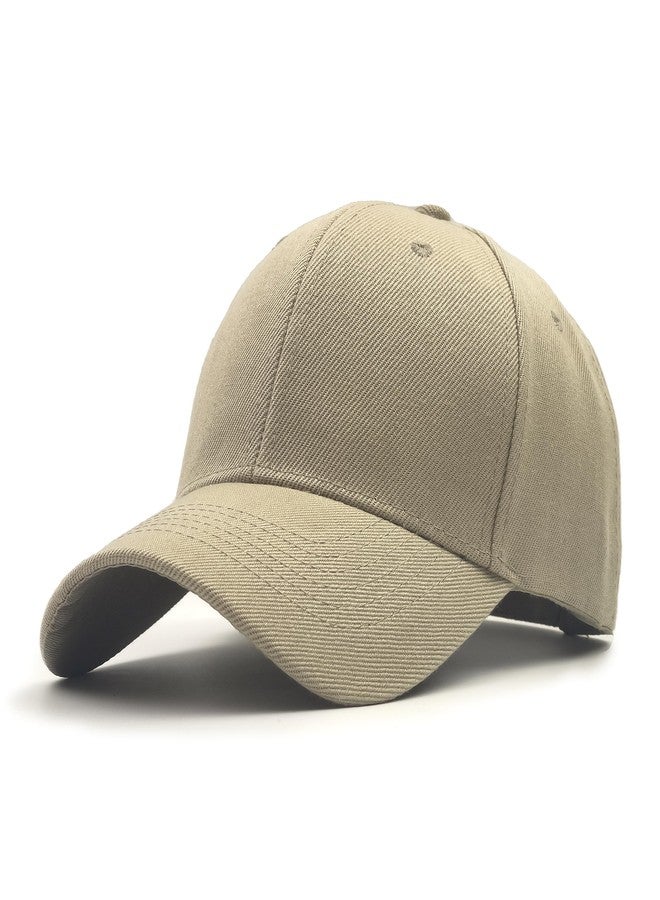 Utmost Structured Baseball Cap with Adjustable Closure - Performance Hat for Outdoor Activities and Custom Embroidery (1pc Khaki) - Image 1